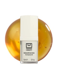 U Beauty U Beauty Resurfacing Compound Serum - Renew & Illuminate Face Serum - Advanced 8-in-1 Formula with Vitamin C, Retinol, Hyaluronic Acid, & Peptides - Targets Fine Lines, Pores 0.5 fl oz  - Image 1