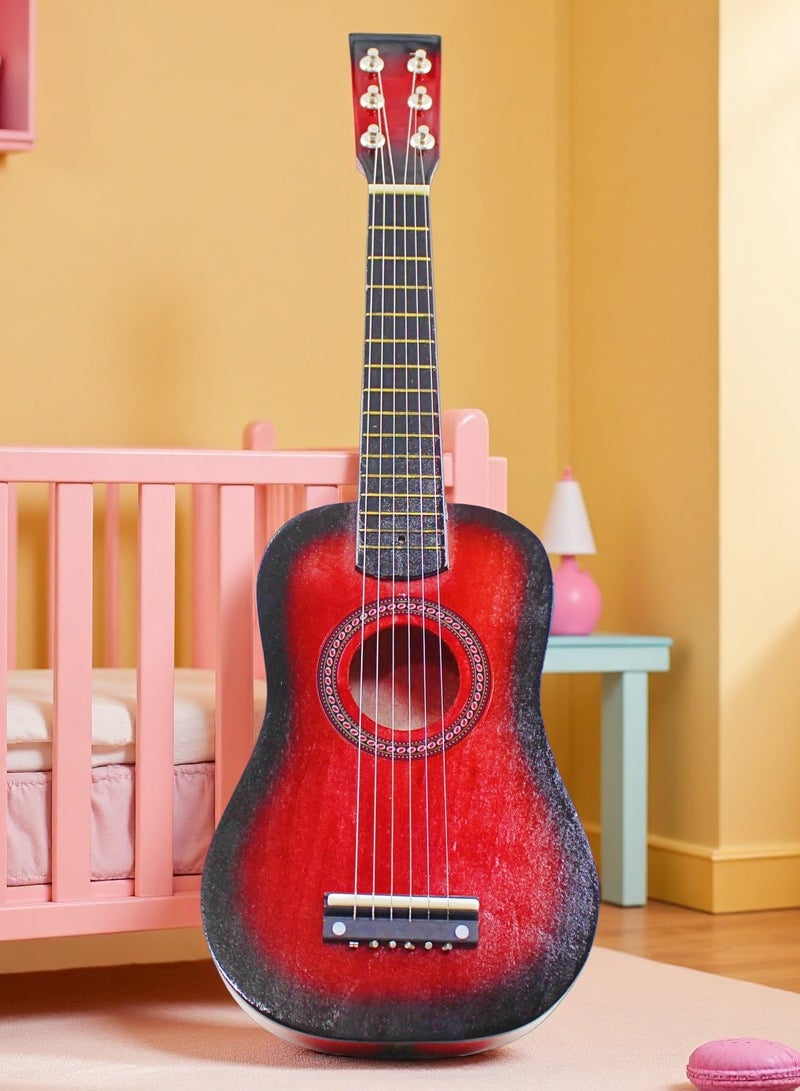 EASY FUTURE Ukuleles for Kids Baby Musical Toys Guitar for Kids Kid Guitar Mini Acoustic 6 String Instrument Gradient Color Smooth Safe Edges Early Education Musical Pretend Play Learning Toy NO.2001 - Image 1