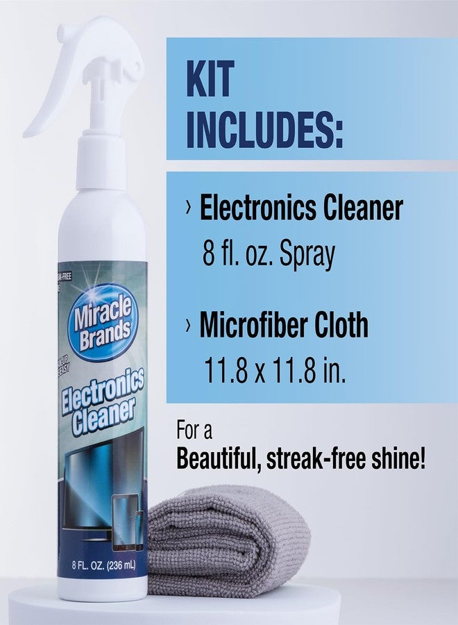 Miracle Brands MiracleSpray for Electronics Cleaning, Safe Multisurface Cleaner for Any TV, Phone, Monitor, Keyboard, Screen, Computer, Includes Microfiber Towel - 8 Ounce Kit - Image 3