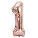 Tellpet Rose Gold Number 1 Balloon 40 Inch - Image 2