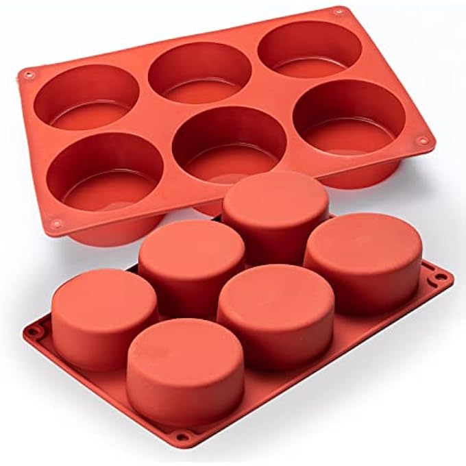 Dootafy Silicone Egg Molds Frittata Pan 2 Pack Starbuc Egg Bites Deep 3 Inch Dash Cups Sous Vide Round Rolls For Breakfast Sandwiches Omelets Dinner Rolls Baking - Image 3