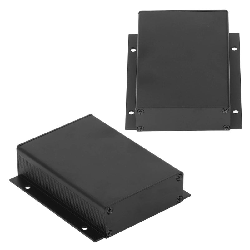 Aluminum Alloy Enclosure Black Waterproof Corrosion Resistant Good Sealing Electronic Project Case DIY Instrument Box - Image 4
