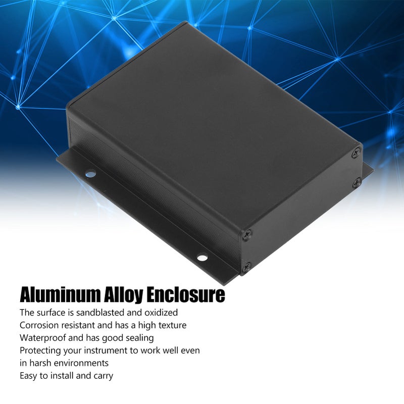 Aluminum Alloy Enclosure Black Waterproof Corrosion Resistant Good Sealing Electronic Project Case DIY Instrument Box - Image 2