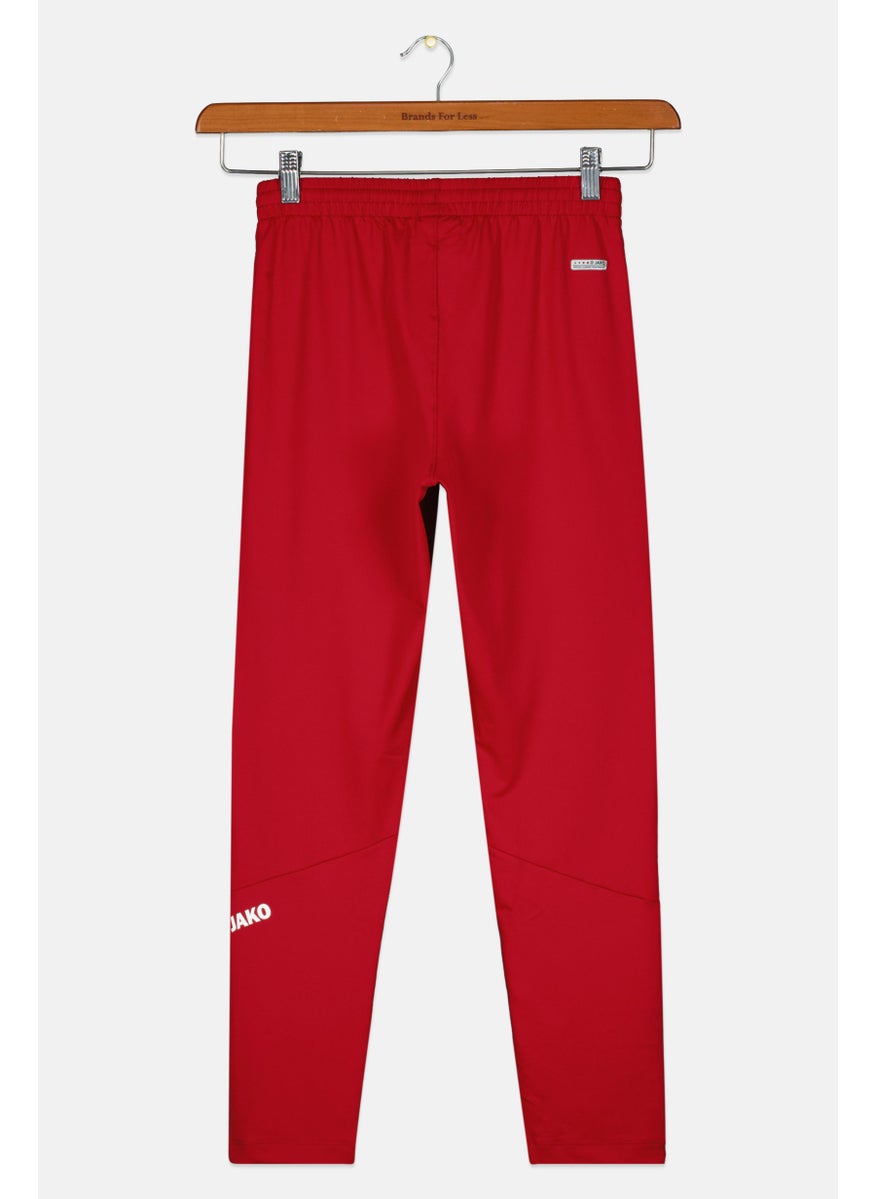 Jako - Kids Girl Sportswear Fit Brand Logo Track Pant, Red - Image 1