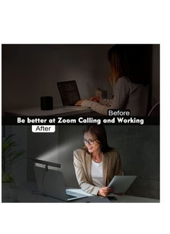 Generic Video Conference Lighting For Laptop, Webcam Light for Streaming, Zoom Lighting for Computer, LED Monitor and Laptop Light, Maximum Brightness 9000K, 3 Light Modes, 10 Brightness Adjustable  - Image 3