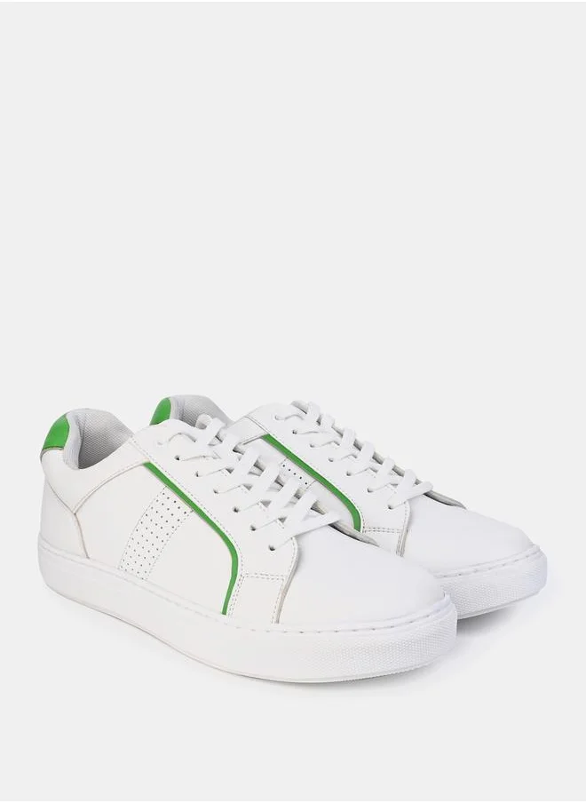 Styli Courtroom Lace Up Heel Pop Sneakers