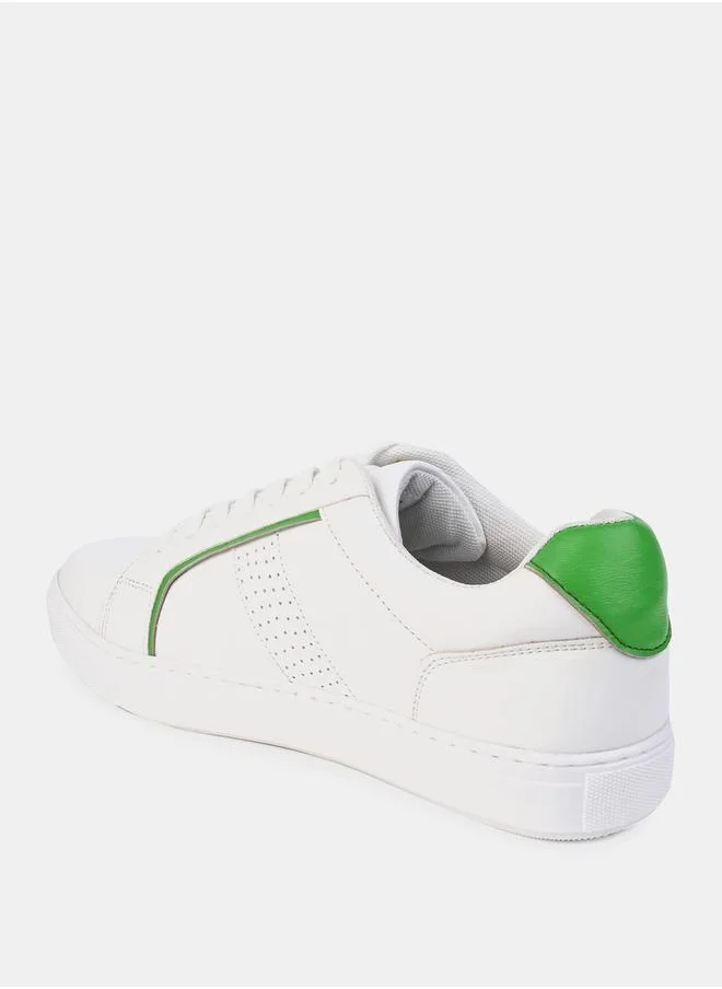 Styli Courtroom Lace Up Heel Pop Sneakers