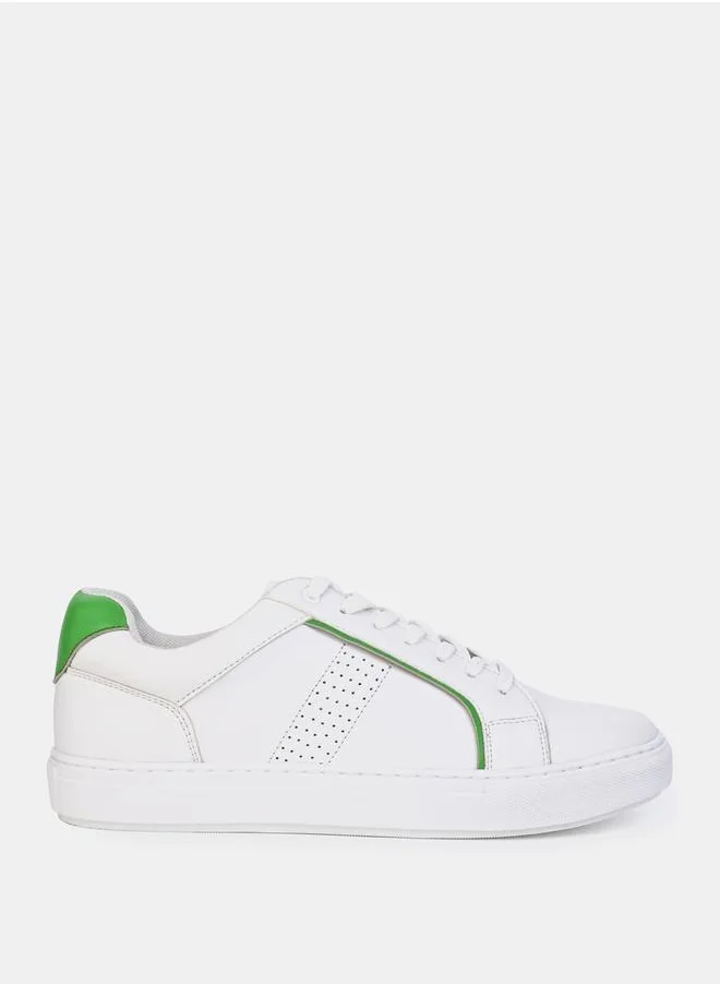 Styli Courtroom Lace Up Heel Pop Sneakers
