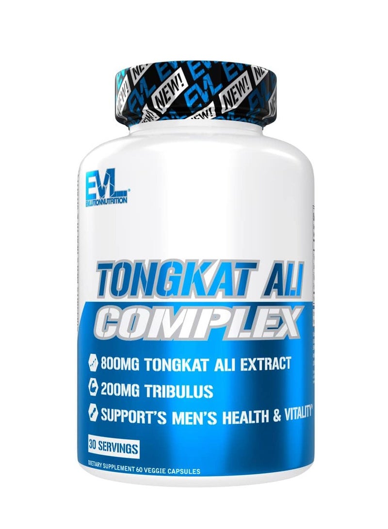 EVLUTION NUTRITION Tongkat Ali Complex - Dietary Supplement 60 Veggie Capsules