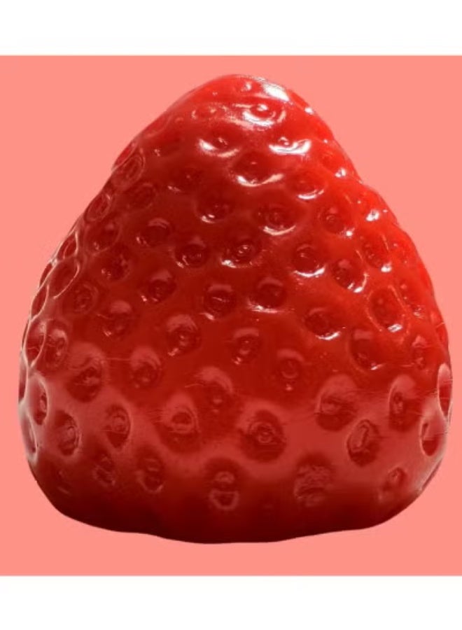 Cute Handmade Strawberry Taba Squishy Toys, Kawaii Strawberry Squishies Fidget Toys, Strawberry Jelly Squishy Funny Novelty Things Suitable for Office School (Red) - Image 4