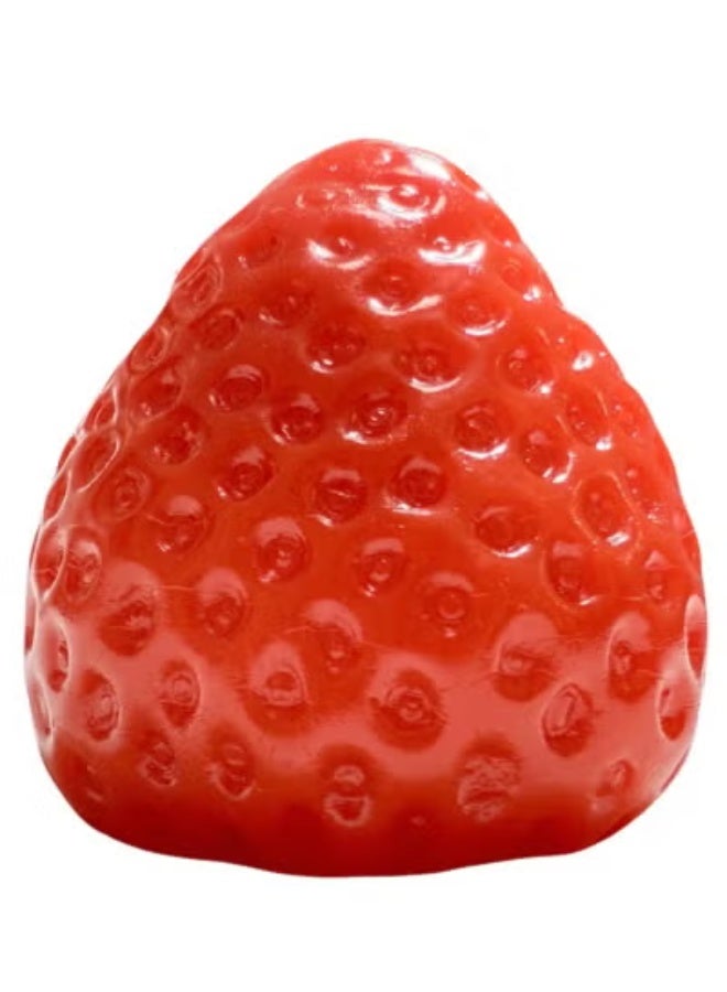 Cute Handmade Strawberry Taba Squishy Toys, Kawaii Strawberry Squishies Fidget Toys, Strawberry Jelly Squishy Funny Novelty Things Suitable for Office School (Red) - Image 1