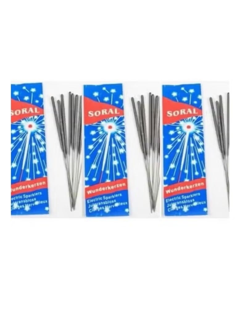 SORAL Sparkling Stars of the Night (30 sticks, 3 sachets inside each box, 10 sticks per box) Sparkling Candles