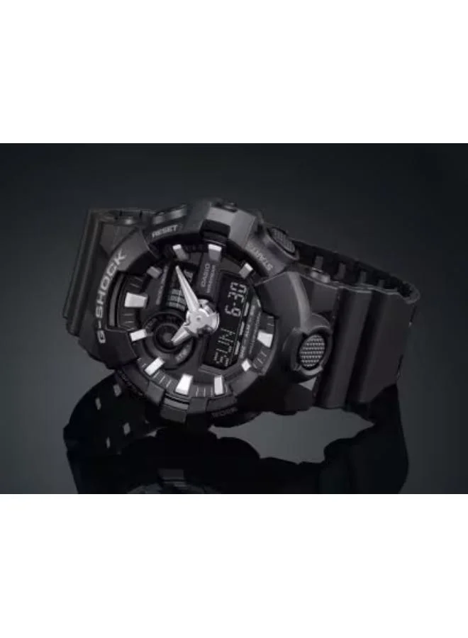 CASIO G-Shock Analog-Digital Black Dial Men's Watch - GA-700-1BDR