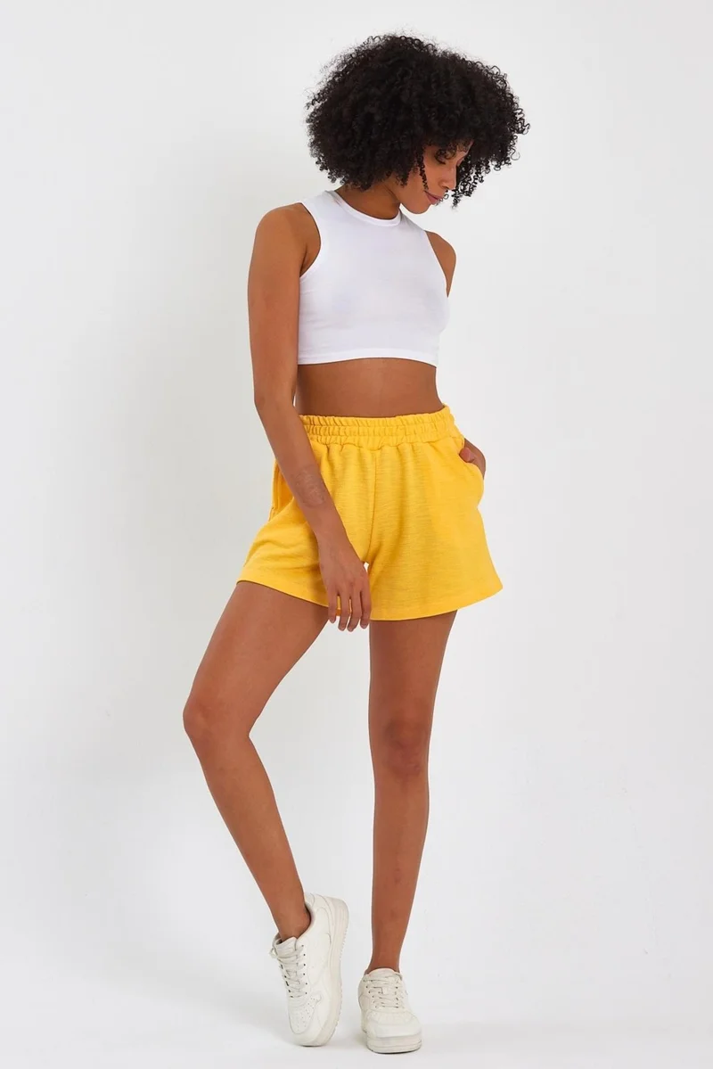 Alexander Gardi Elastic Waist Pocket Shorts (B22-115A)