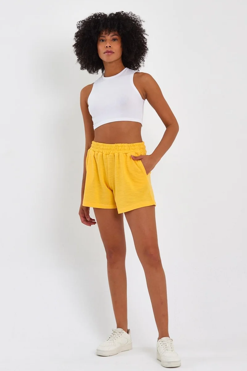 Alexander Gardi Elastic Waist Pocket Shorts (B22-115A)