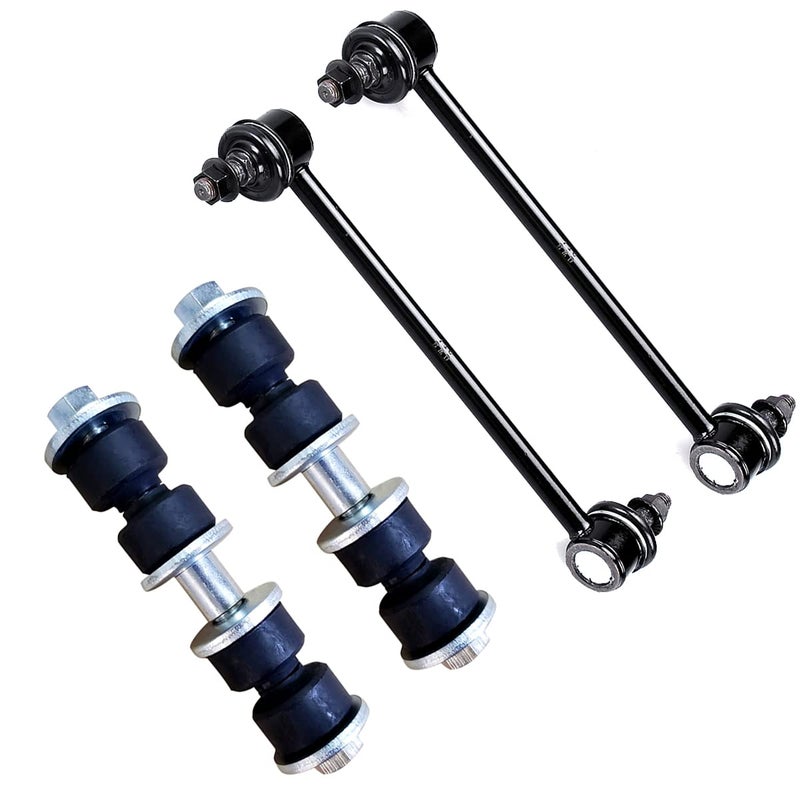 4 Pack Front Rear Sway Bar Link Kit for Ford Focus 20002011 Stabiliser Bar End Links K80066 K90130 Front and Rear Sway Bar Links