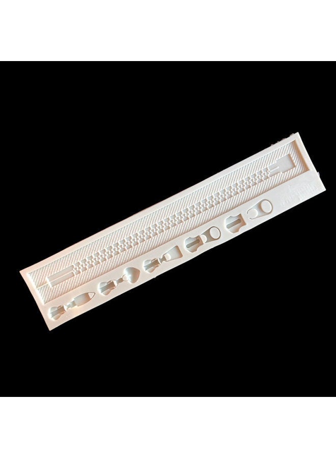 Clothes Pants Shoe Bag Zipper Chain Silicone Mold Diy Creative Baking Decoration Drop Glue Clay Soft Ceramic Mold-Specifications:Section 2-Pink 17-423  - Image 5