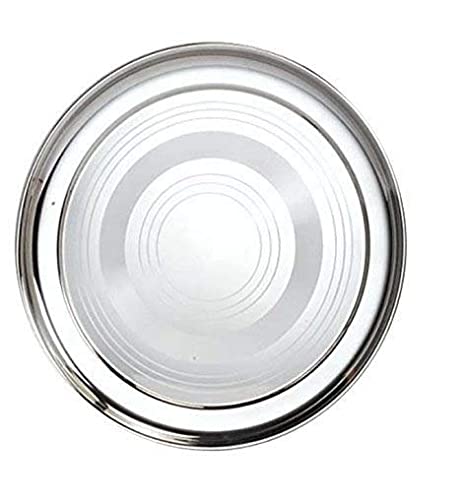 Zavian Stainless Steel Dinner Plate 2 Pcs Silver - Image 2