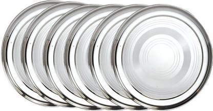 Zavian Stainless Steel Dinner Plate 2 Pcs Silver - Image 3