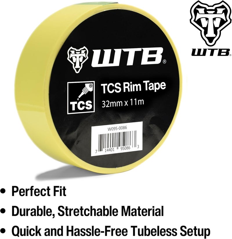 WTB Tubeless Bicycle Rim Tape (32mm x 11m) Easy Tubeless Setup & Airtight Seal, Compatible with All Tubeless Rims - Image 2