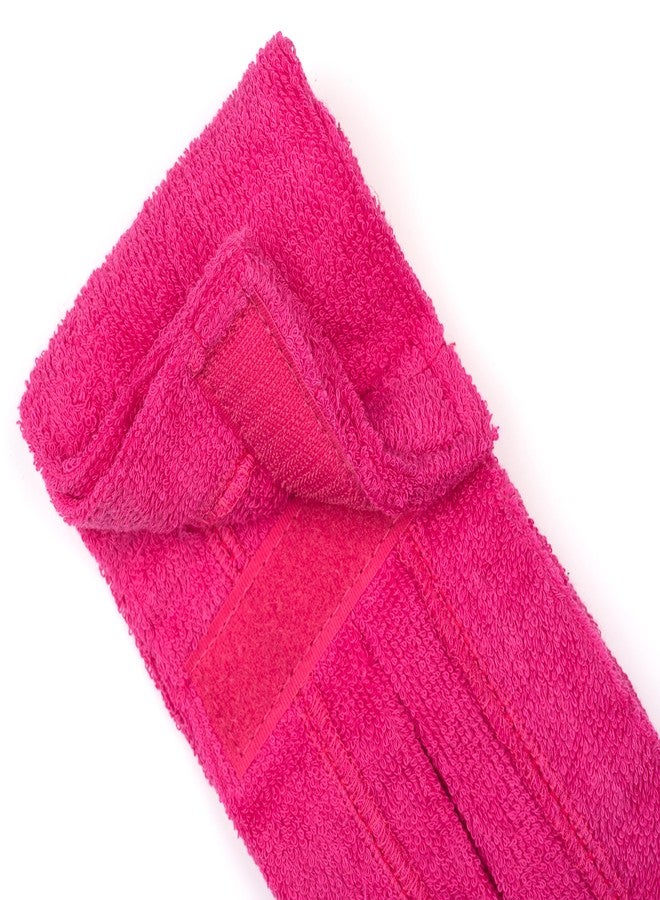 Suddora Football Towel, Pure Cotton Quarterback Field with Hook & Loop Closure, Sports Towels for Sweat & Maintaining Grip, Versatile Towel for Gym, Yoga, Youthful, Pink - Image 3