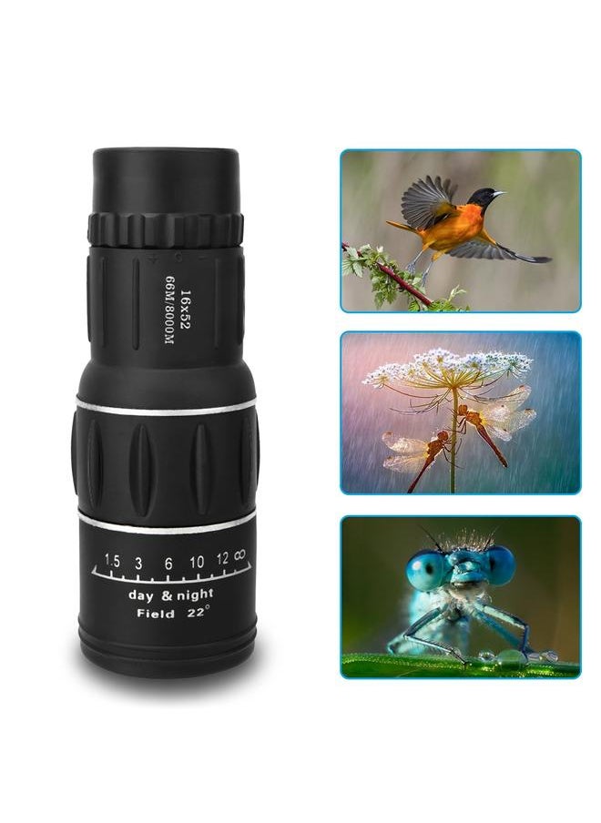 Thoraya Portable 16X52 HD Dual Focus Monocular Hunting Camping Telescope Outdoor Use  - Image 5