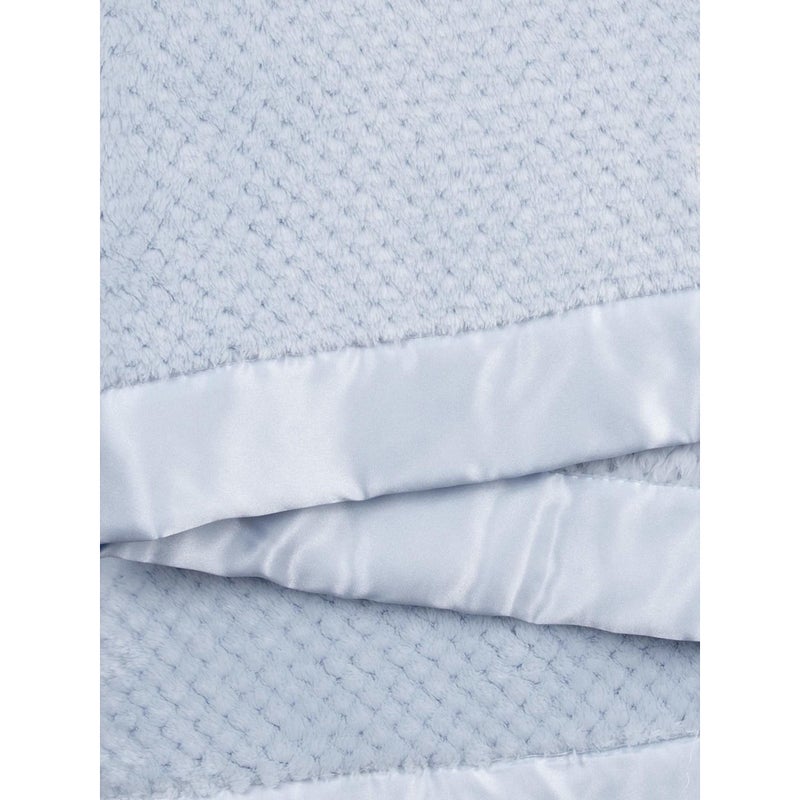 Little Giraffe Honeycomb Baby Blanket 29" x 35", Blue - Image 2