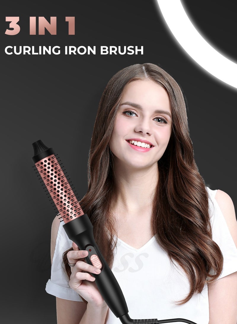 DOSCHER Ionic Thermal Brush Heated Curling Brush, 32 mm Fast Heated Round Brush for Curling & Volumizing Perfect Gift for Women - Image 2
