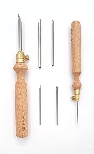 Nurge Premium Quality Punch Needle Kit, 3mm-4mm-5mm,1.2 mm - 1.6 mm - 2.2 mm Metal Tubes and Wooden Handle Punch Needle Kits for Adult Beginner, Embroidery Weaving Tools for Thread (Sets) - Image 4