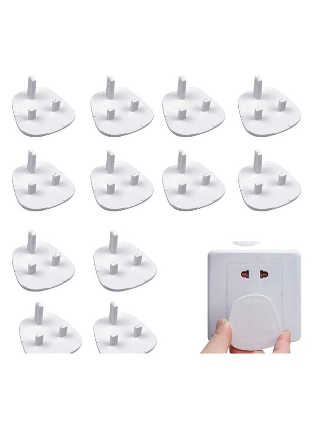 Ferepiper™12 Pcs Baby Proofing Outlet Safety Covers for Plug Home Office Safe Electric Socket Cap for Child Infants White - Image 1