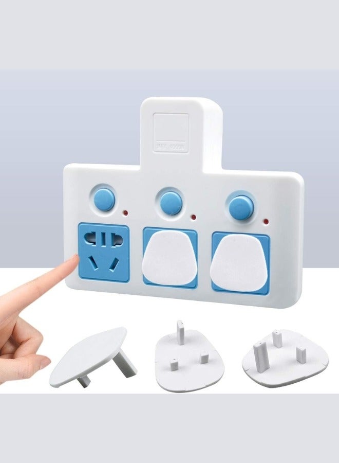 Ferepiper™12 Pcs Baby Proofing Outlet Safety Covers for Plug Home Office Safe Electric Socket Cap for Child Infants White - Image 2