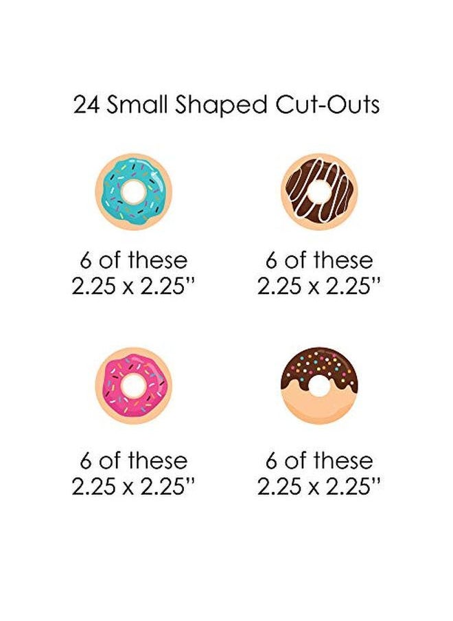 Big Dot of Happiness Donut Worry Lets Party Doughnut Party Diy Decorations Clothespin Garland Banner 44 Pieces  - Image 5