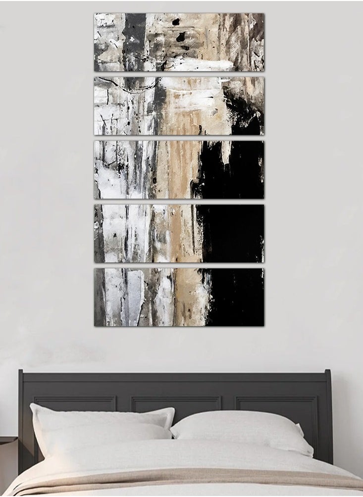 Generic - Modern abstract art wall painting - 24505 - divided into five equal pieces - Image 1