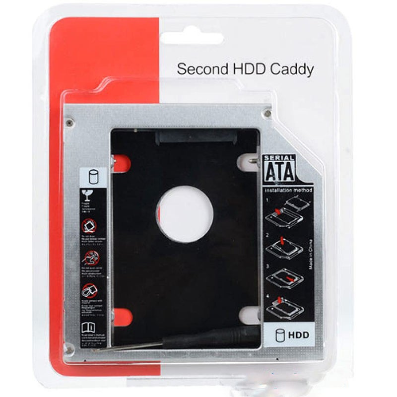 CARE CASE ® HDD harddisk Caddy 12.5mm SSD sata for Laptop Notebook - Image 1