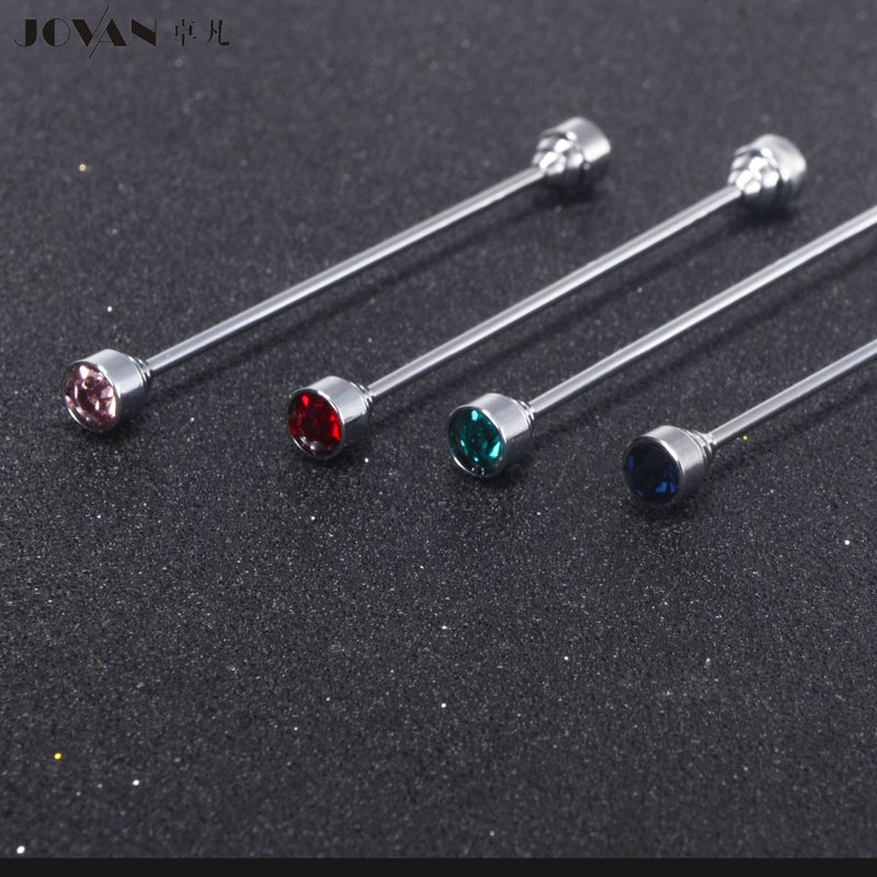 Jovan16 Color Color Diamond Men'S Collar Pin Tie Tie Collar Bar - Image 5