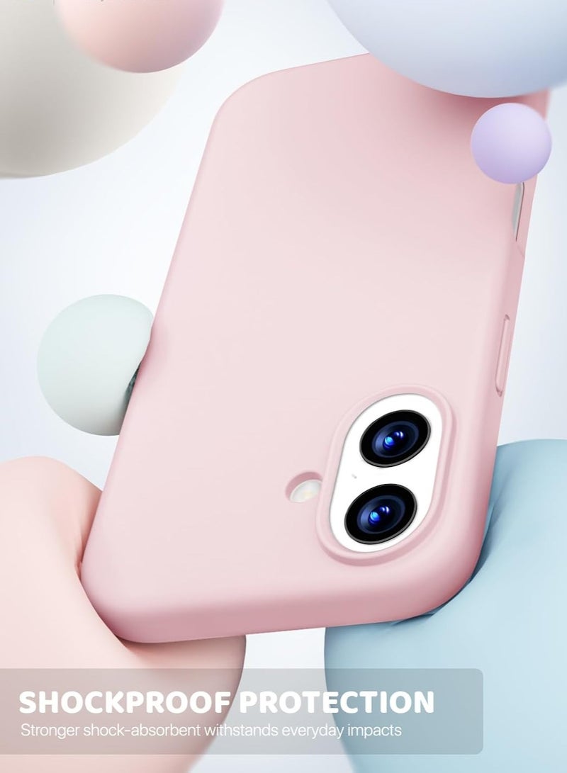 BORTONY iPhone 17 Case Premium Liquid Silicone Cover with 2-Pack Full HD 9D Tempered Glass For iPhone 17 Soft Touch Anti-Scratch with Microfiber Lining Cover For iPhone 17 6.3-inch - Image 4