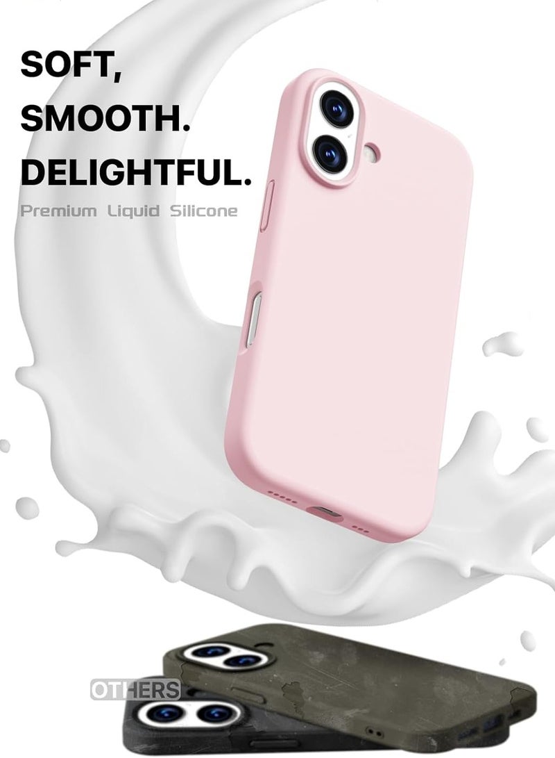 BORTONY iPhone 17 Case Premium Liquid Silicone Cover with 2-Pack Full HD 9D Tempered Glass For iPhone 17 Soft Touch Anti-Scratch with Microfiber Lining Cover For iPhone 17 6.3-inch - Image 3