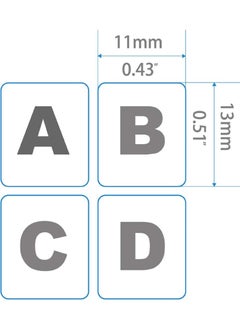 Captaintech 2 Pack Universal Arabic Keyboard Stickers Transparent Background with White Lettering for Computer Laptop Notebook Desktop Replacement Computer Keyboard Stickers  - Image 5