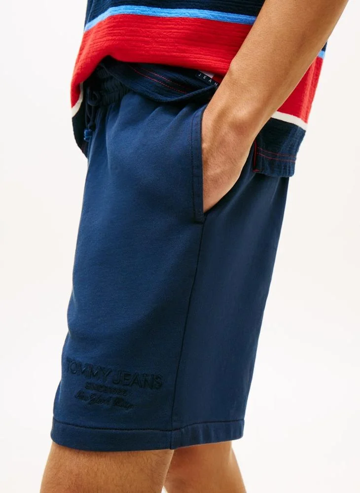 TOMMY JEANS  Classic Tonal Embroidery Terry Sweat Shorts for Men | Best Price UAE