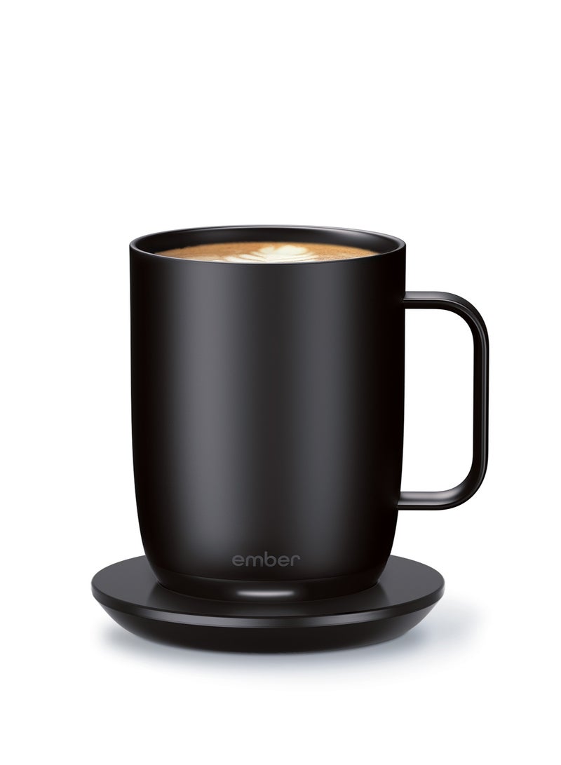 Ember Mug 2 14OZ / 414ML | Temperature Control Mug, Vacuum Insulated Stainless Steel Smart Cup for Coffee, Tea, Water, 80Min Battery Life, iOS/Andorid - Black  - Image 1