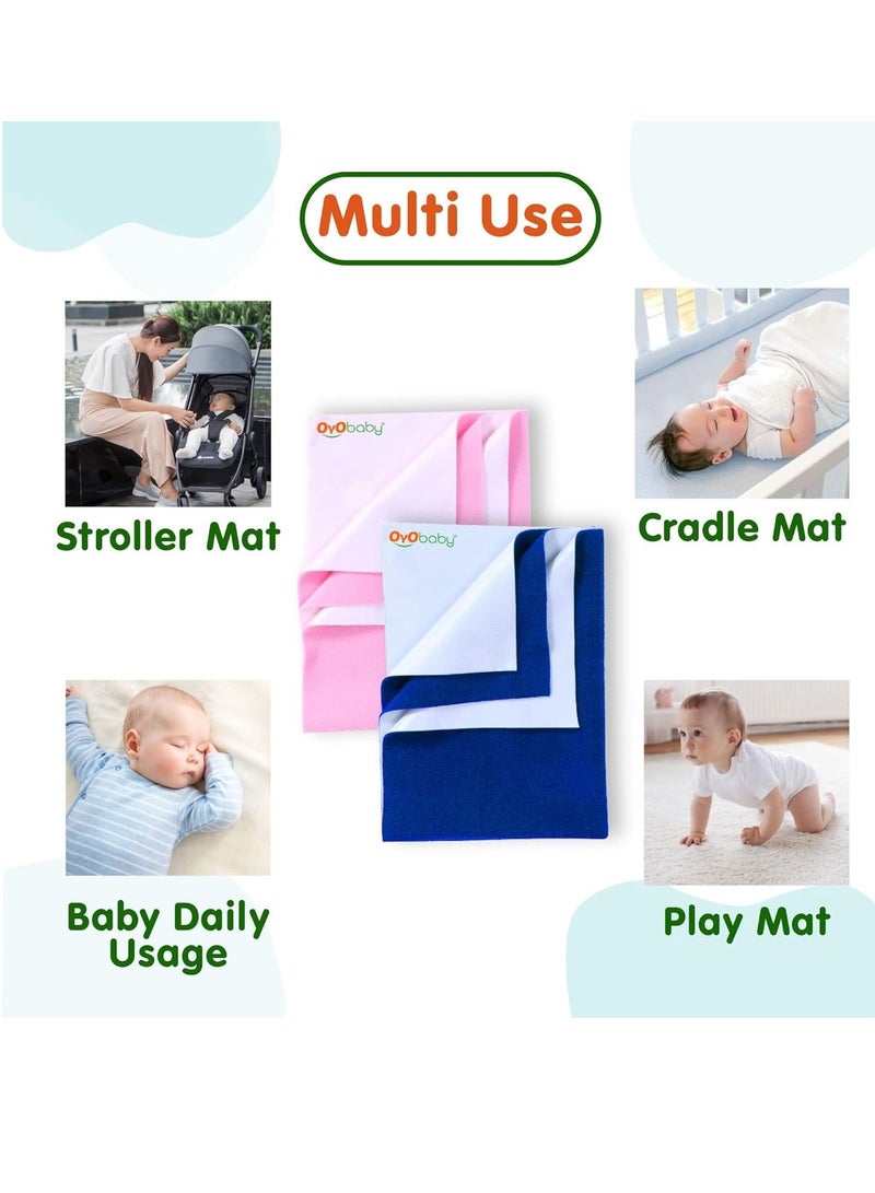 OYO BABY Extra Absorbent Waterproof Baby Dry
  Sheet Extra-Large Size (200x140cm) | Quick Dry Sheet for Bed Protector, Soft
  & Breathable | Sea Green - Image 5