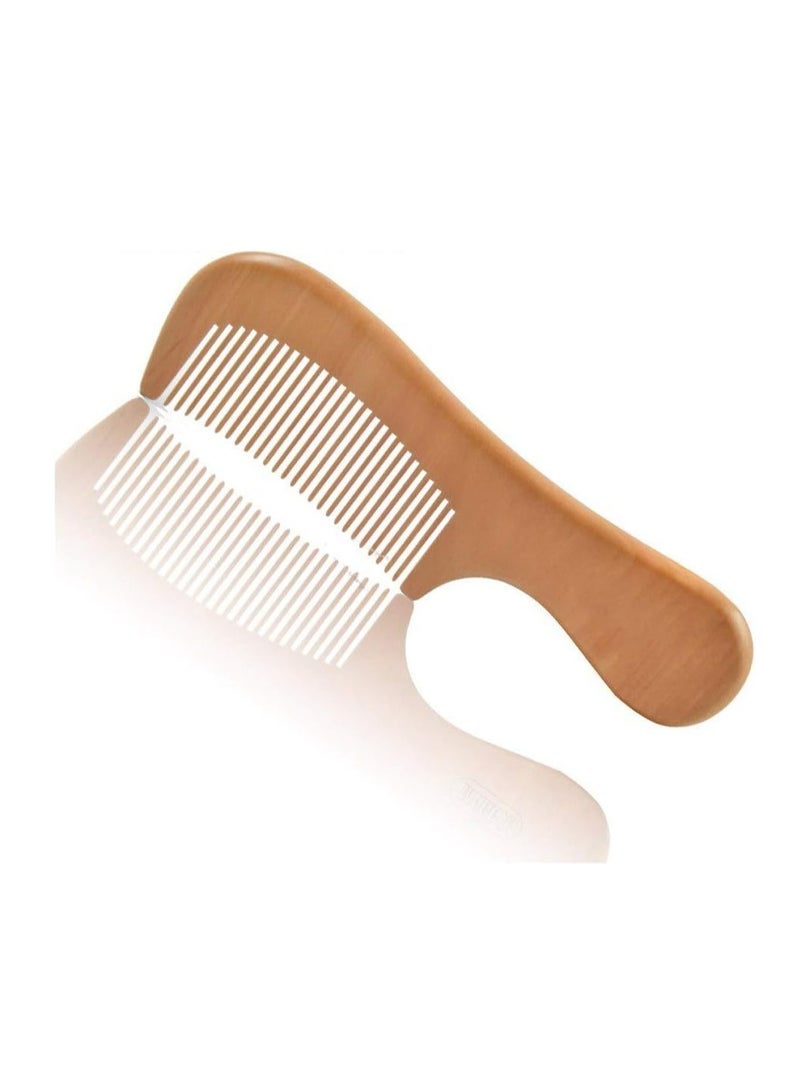 Generic Light Brown Wooden Comb – Natural & Gentle Detangler  - Image 4