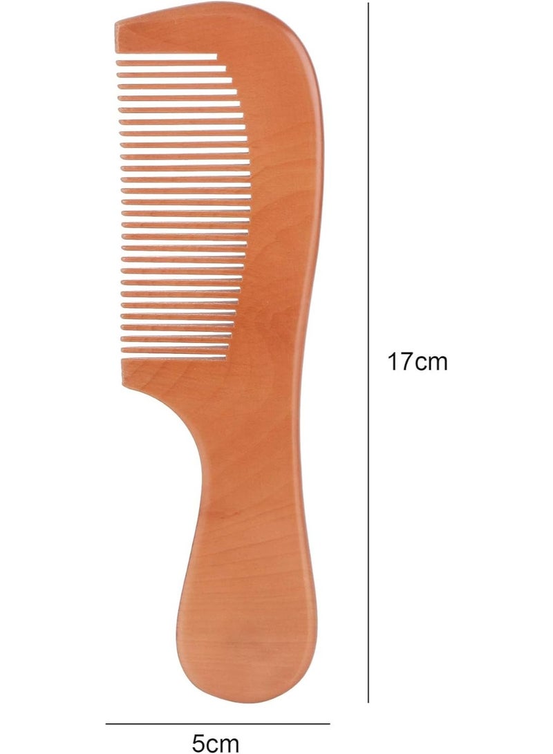 Generic Light Brown Wooden Comb – Natural & Gentle Detangler  - Image 1