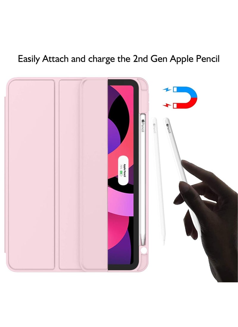 Arabic iPad Air Case 5th Generation 4th Generation 2022 /2020 10.9 Inch Smart iPad Case Support Touch ID and Auto Wake/Sleep Pink