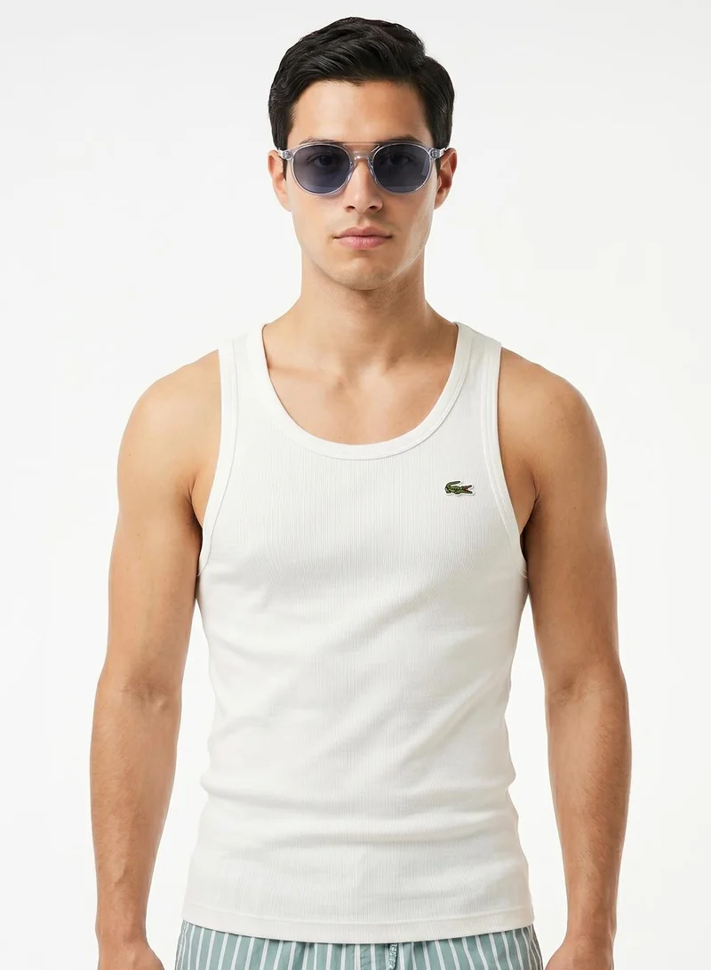 لاكوست Slim Fit Ribbed Vest