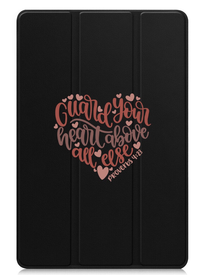 Theodor Protective Flip Case For Xiaomi Pad 7 & Xiaomi Pad 7 Pro With Trifold Stand Auto Wake Sleep Shockproof Cover - Guard your heart above all else - Image 1