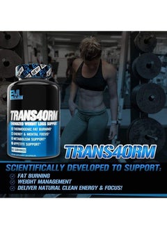 Evlution EVL Thermogenic Fat Burner Support - Fast Acting Weight Loss Energy and Appetite Support - Trans4orm Green Tea Fat Burner and Weight Loss Support Supplement for Men and Women (60 Servings)  - Image 3