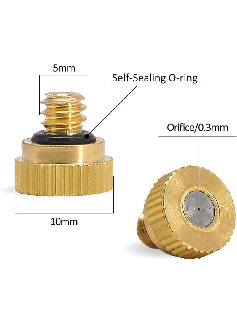 jaexest 50pcs ضباب فوهات لنظام التبريد في الهواء الطلق 0.3mm فتحة - Image 2