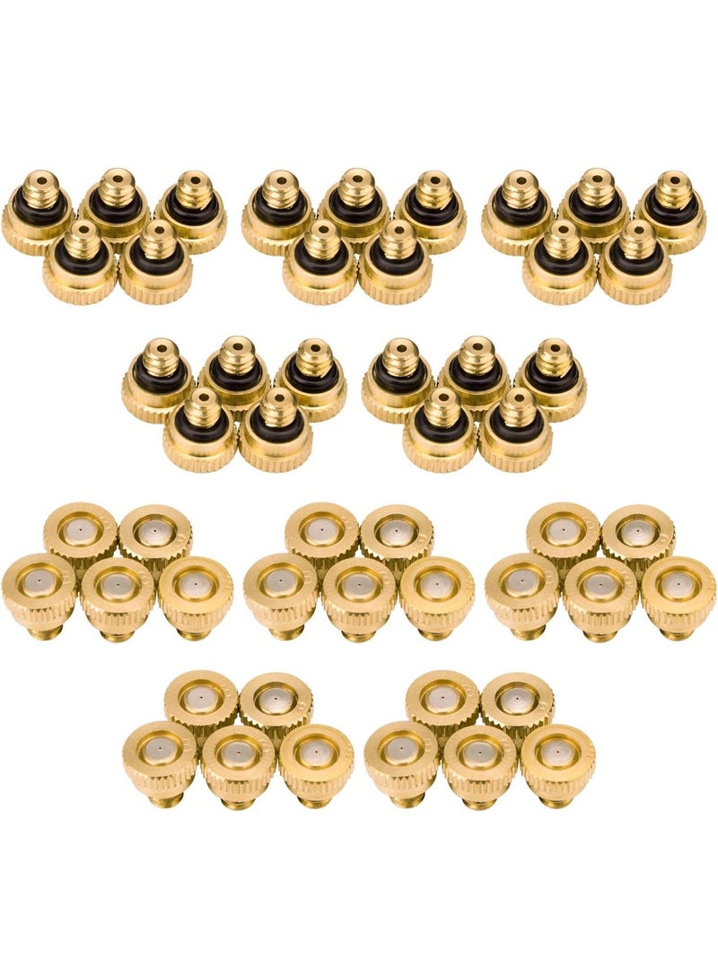 jaexest 50Pcs Misting Nozzles for Outdoor Cooling System 0.3mm Orifice - Image 1