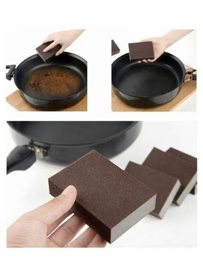 3pcs Brown Magic Carbon Sponge Cleaning Sponge - Image 2